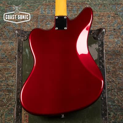 1999 Fender '62 Reissue Jaguar JG66-85MH Old Candy Red w/ Matching Headstock CIJ image 8