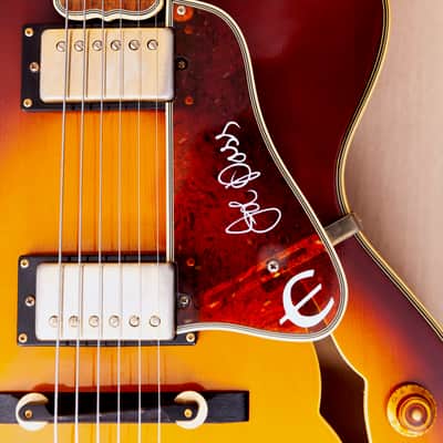 1995 Epiphone Emperor II Joe Pass Archtop Electric Guitar w/ Case, Korea Samick image 6