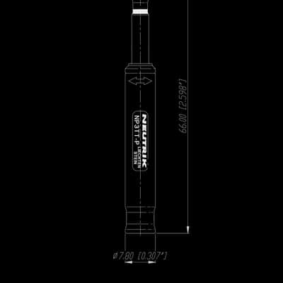 Mogami Bantam Neutrik NP3TT-P-B Loom Mogami W2932 Multicore 8 Way 1 Meter Long image 5