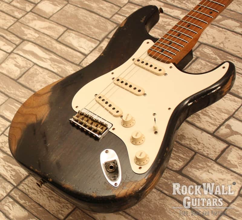 Fender  Stratocaster 1955 WW10 Wildwood Heavy Relic Ebony Custom Shop  2020 image 1