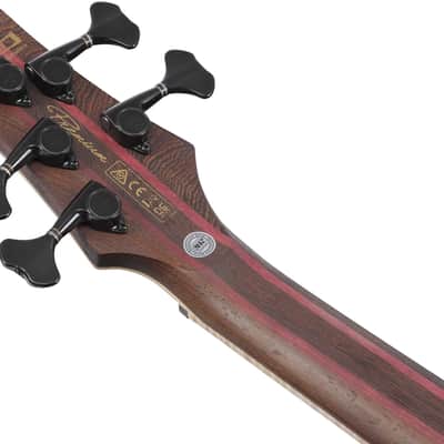 Ibanez Premium SR5FMDX2 5 string Bass Guitar, Natural Low Gloss image 9