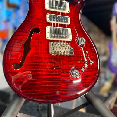 PRS Special Semi-Hollow Electric Guitar, Custom Color - Fire Red Wrap Burst w/ Case, Signature Dlr, FREE PLEK 297 image 2