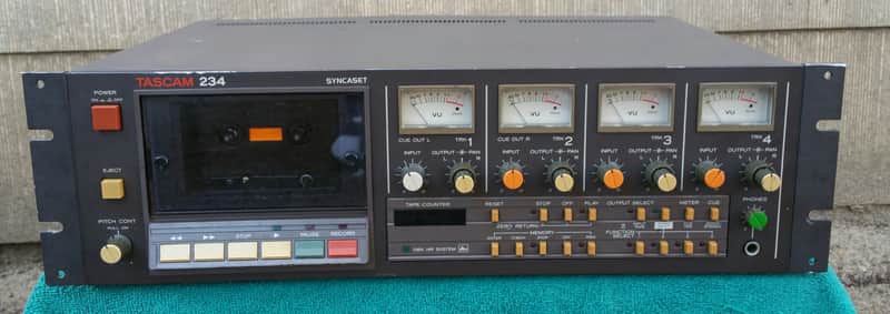 TASCAM 234 SYNCASET Professiona 4 Channel Cassette Deck w/ DBX image 1