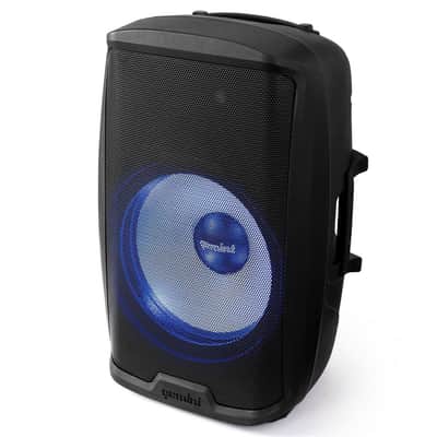 Gemini AS-2115BT-LT-PK 15 2000 Watt 2-Way Full-Range PA Active Bluetooth Loudspeaker with LED Party Lighting, Microphone and Stand image 14