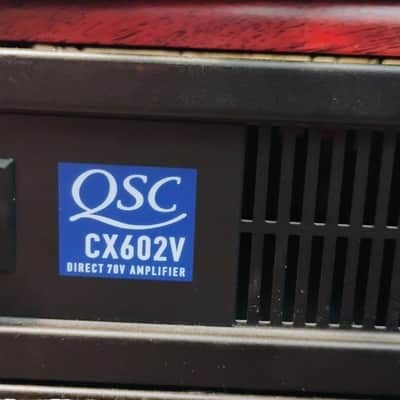 QSC CX602V 2-Channel Commercial Power Amplifier 2010s - Black image 4