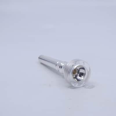 ACB 1C Trumpet Mouthpiece with a Clear Acrylic Rim - Silver/Acrylic image 3