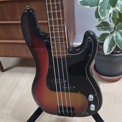 1973 Fender Precision Bass Sunburst Vintage American 70s P-Bass with custom Jazz Bass block inlay neck USA 4-String image 20