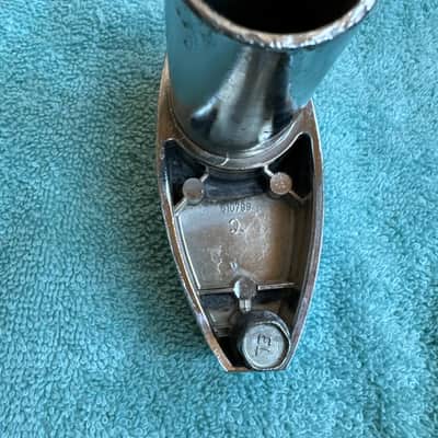 Rogers Tom Drum Mount or Spur bracket - Big R Memriloc XP8 - 1” Lot #oo2 70s - Chrome image 4