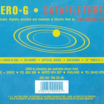 Zero-G Datafile Three Audio Sample CD Time + Space image 8