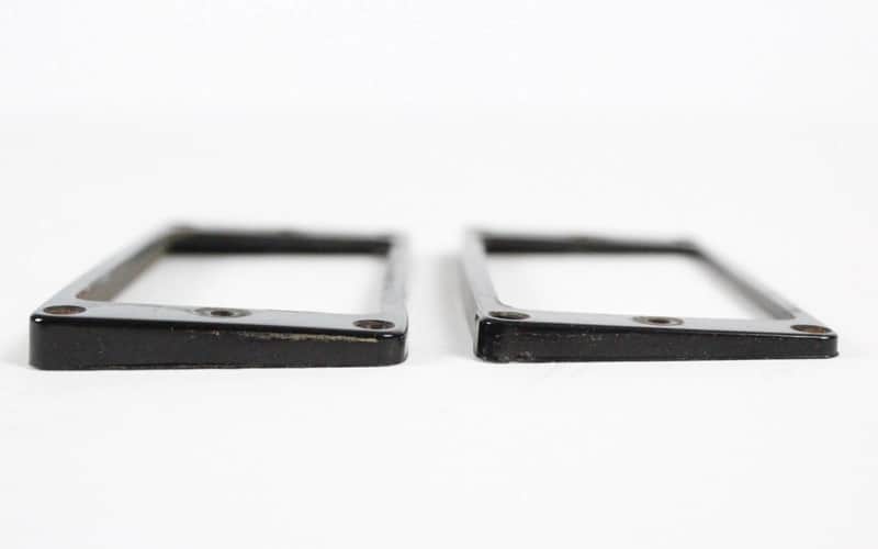 1974 Gibson Vintage Les Paul/L6-S/SG/ES Pickup Rings SET Humbucker Black 1970s USA image 1