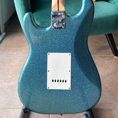 Squier Bullet Stratocaster HH with Tremolo 2010 - 2014 - Blue Sparkle image 5