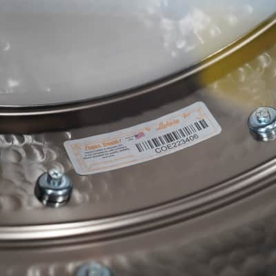 Ludwig USA LB417K Hammered Black Beauty Seamless Brass Shell 6.5x14" Snare Drum image 3