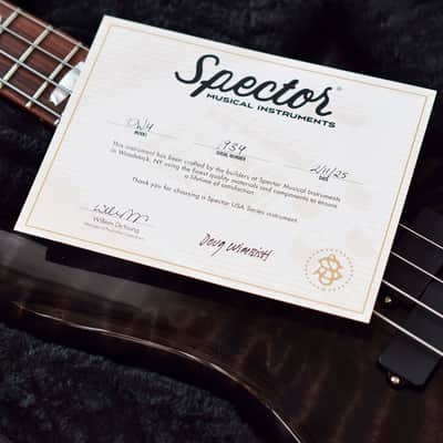 Spector USA Doug Wimbish Signature 2025 - Trans Black Stain Gloss image 12