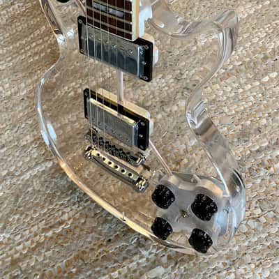 Unbranded Crystal Clear Acrylic Lucite Les Paul Clear image 7