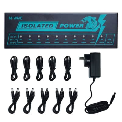 M-vave Isolated Power 10 Outputs DC 9V 300mah Pedal Power Supply,price include the import duty to US buyer image 1