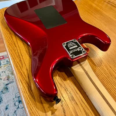 2013 Charvel Pro-Mod So-Cal Style 1 HH FR M Electric Guitar Maple Fingerboard Quarter Sawn Maple Neck Candy Apple Red Floyd Rose Seymour Duncan MIM Mexico Superstrat Super Low First Year Serial Number (CM000501) San Dimas image 9