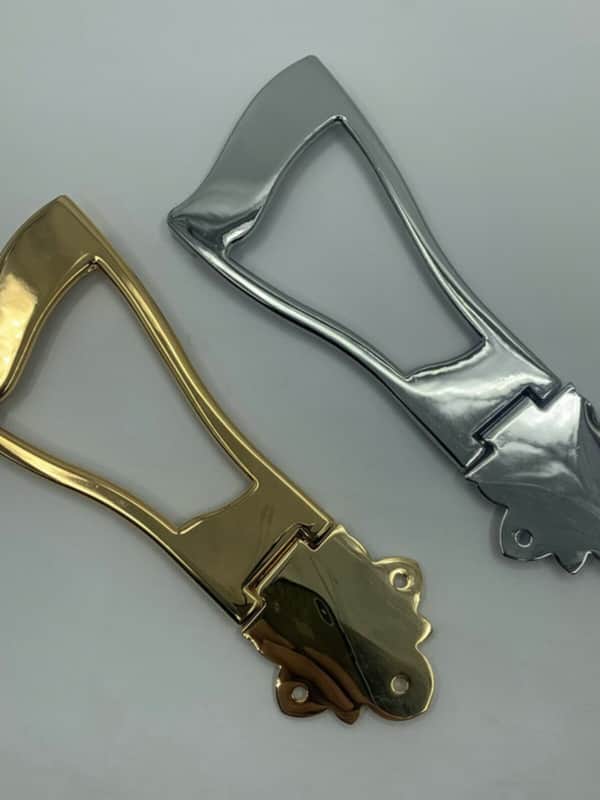 Ibanez Chrome Hollow Body Jazz Guitar Tailpiece Trapeze image 1