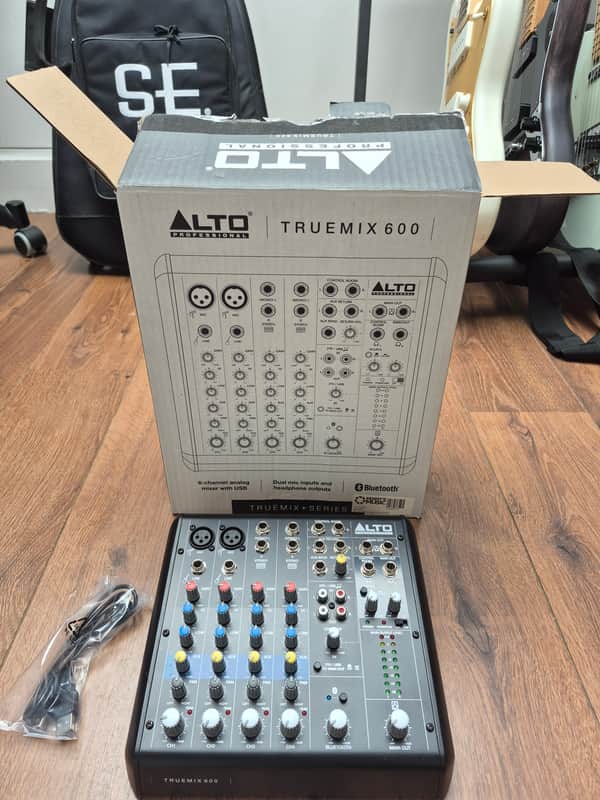 Alto Professional TrueMix 600 6-Channel Compact Mixer with USB and Bluetooth 2023 - Present - Black image 1