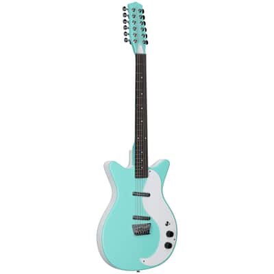 Danelectro 59 Electric Guitar, 12-String, Aqua image 2