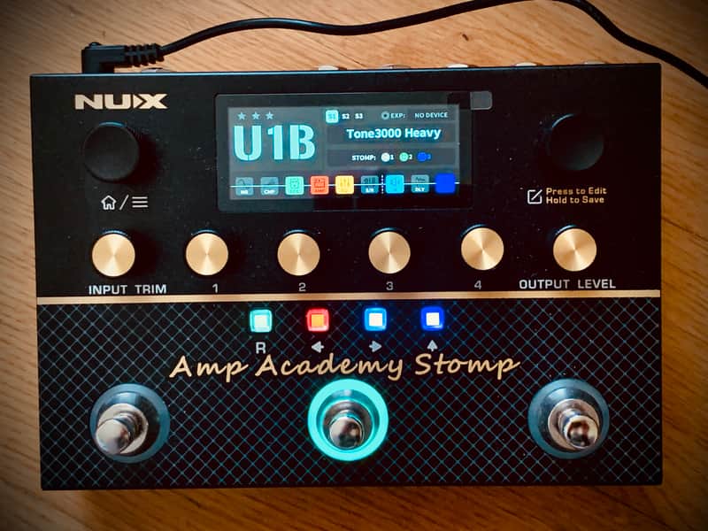 NuX NMA-3AAP Amp Academy Stomp Amp Modeler 2025 - Present - Black image 1