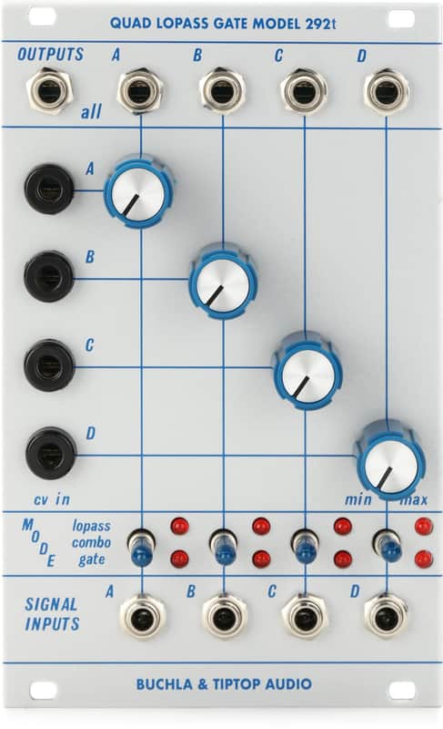 Tiptop Audio Buchla 292t Quad Lopass Gate Eurorack Module (2-pack) Bundle image 1