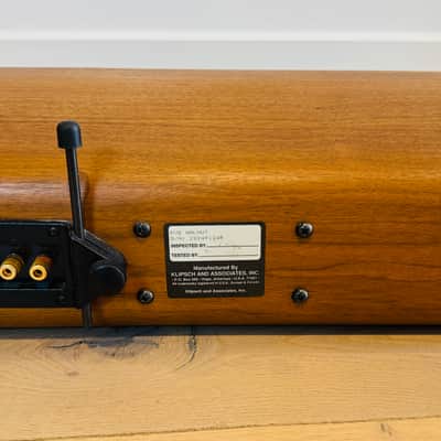 Klipsch KV-2 Center Channel Speaker in Walnut – Original Owner – Very Good Condition image 4