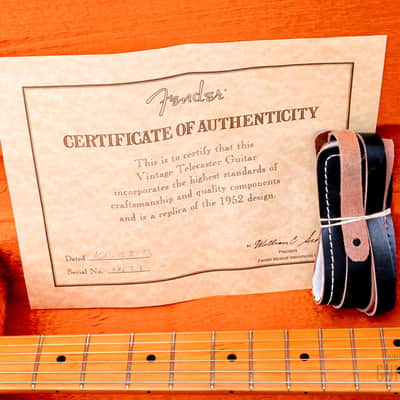 1993 Fender American Vintage '52 Telecaster Butterscotch, Near-Mint w/ Tweed Case, COA image 22