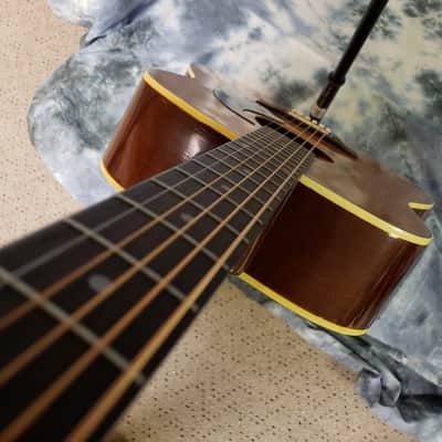 1975 Air Line Adjustable Bridge Dreadnought Flat Top Western Guitar Original Soft Shell Case image 9