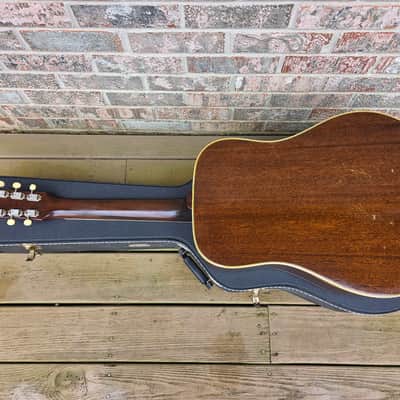Vintage 1966 Gibson FJN Folk Acoustic Guitar w/ TKL Hardshell Case! image 14