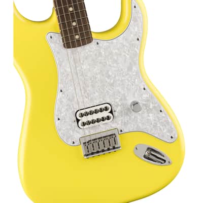 Fender Tom Delonge Strat RW Graffiti Yellow - Electric Guitar image 3