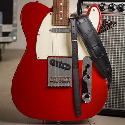 Genuine Fender Vintage Leather Saddle Guitar Strap, Black 099-0689-006 image 6