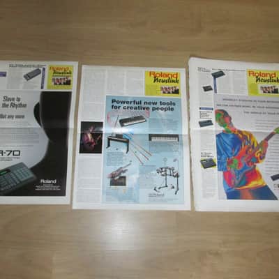 Roland 3 “Newslink” Vintage Newsletters - Original Synthesizer Brochure/Catalog image 2