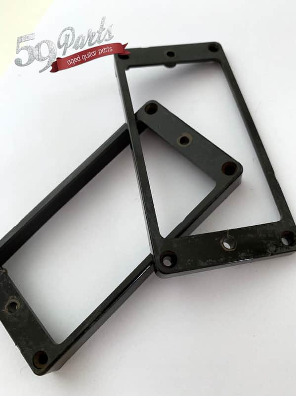Hand aged Les Paul Pickup Rings CAB BLACK Gibson Les Paul Historic M69 rings, 59 Parts image 1