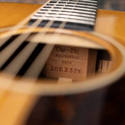 Martin OM-28 Authentic 1931 Acoustic Guitar with Hardshell Case - Used image 18