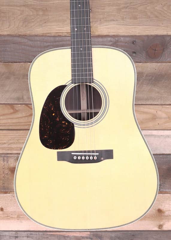 Martin HD-28 Left-Handed Acoustic Guitar Natural w/ Case image 1