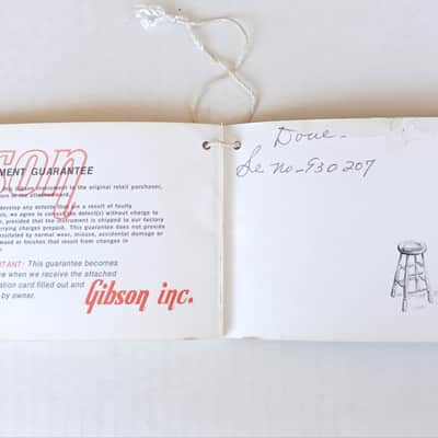 1960's Gibson Guitar Owner's Manual Case Candy image 6