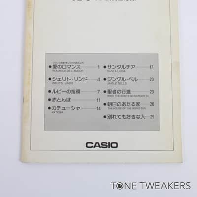 Casio VL-5 Manual Music Notation Japanese VINTAGE SYNTH DEALER