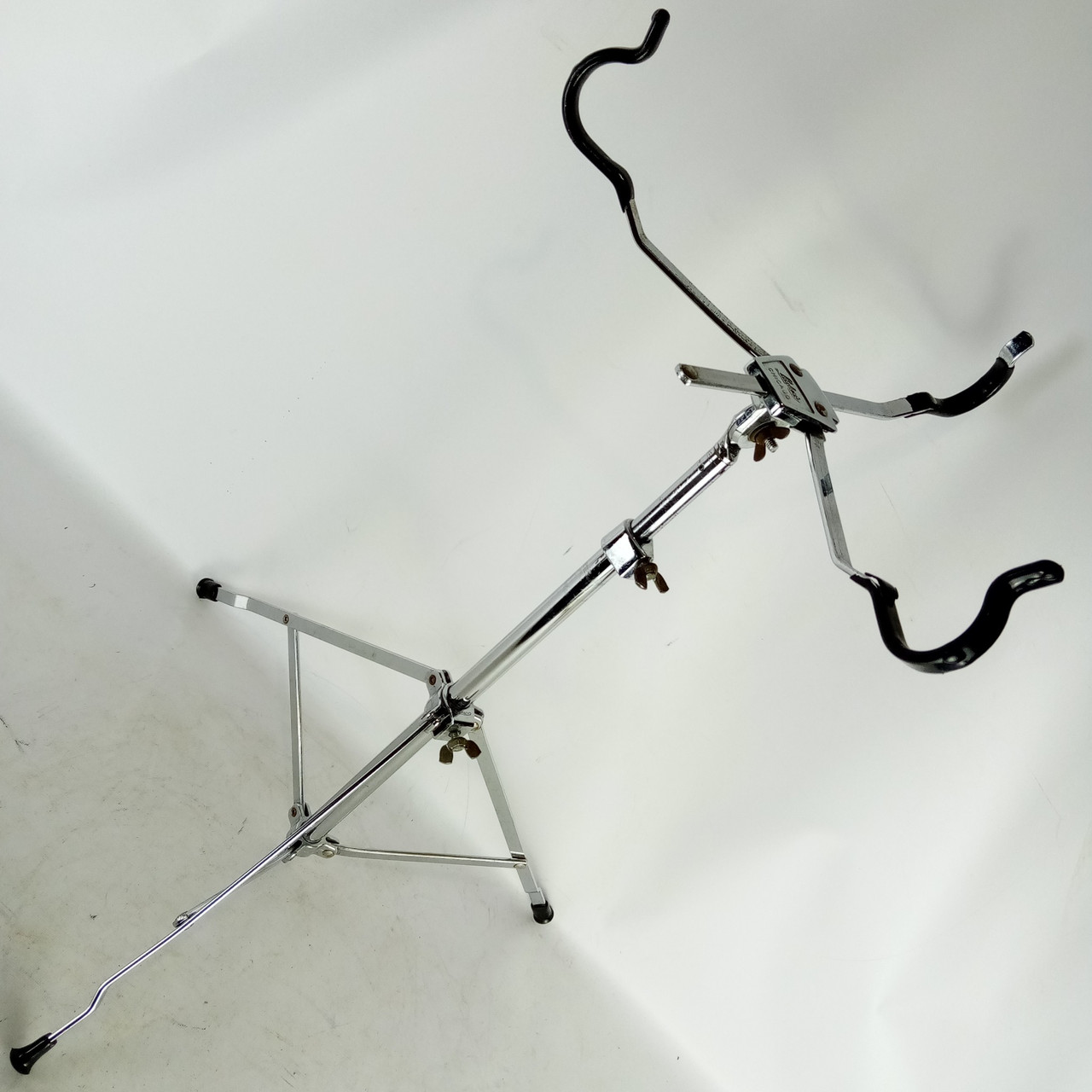Ludwig Snare Drum Stand #1355 Atlas Single-Braced Chicago USA Vintage 70s Chrome — main photograph