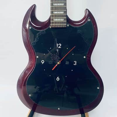 J&D Red Guitar Body with Maple Neck, Rosewood Fingerboard image 1