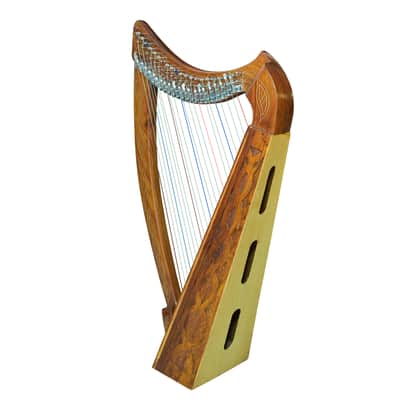 22 String Lever Harp Rosewood + Bag, Tuning Key & Extra Strings | Celtic Folk Harp Pro Quality image 5