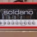 Soldano SLO-100 Custom 100 Watt Guitar Amplifier Custom Shop Red Extra Tubes Logo