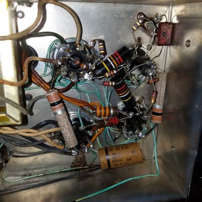 Craftsmen Rare mono tube amp dual 6W6 10 watt C450 1954 - chrome image 11