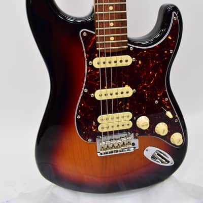 2020 Fender Deluxe Stratocaster HSS Electric Guitar, MIM, 3-Color Sunburst image 2