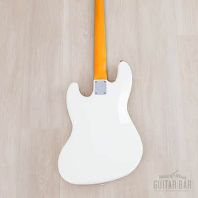 2006 Fender American Vintage '62 Jazz Bass Olympic White w/ Lindy Fralin Split Jazz Pickups image 3