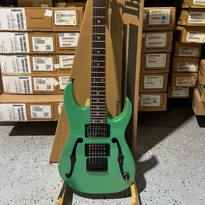 Ibanez Paul Gilbert Signature Mikro PGMM21 Electric Guitar - Metallic Light Green image 1