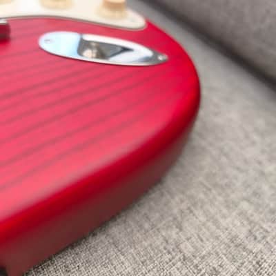 Fender Custom Shop Deluxe Stratocaster Abigail Ybarra Red Hot Pickups Flame Maple image 18