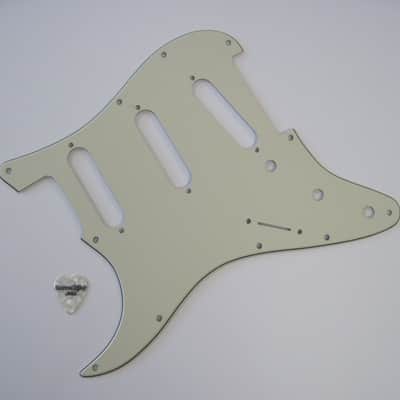 Fender LEFT HAND Standard Stratocaster Pickguard Mint Green USA 0055320000 image 3