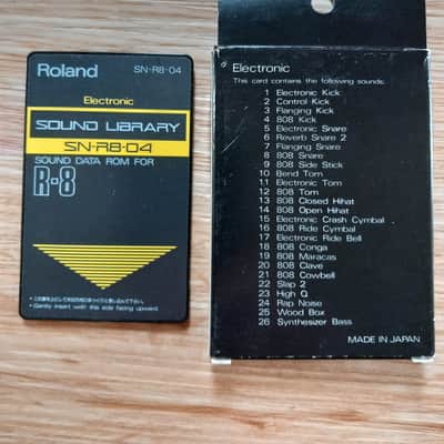 Roland SN-R8-04 Electronic - TR 808 Expansion - Excellent condition - original boxes