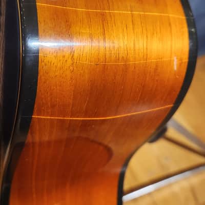 Amazing Hand Crafted Steel-String Acoustic Guitar Tobacco Burst 12 Fret Cutaway-Ebony Board-Spruce Top-Mahogany Back & Sides image 15