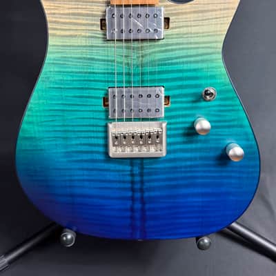 Schecter C-1 Standard Plus Electric Guitar Blue Fade Finish image 2